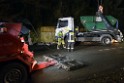 Container LKW umgestuerzt Koeln Brueck Bruecker- Dellbruecker Mauspfad P522